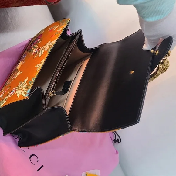 GUCCI Dionyso Bamboo Leather Handbag - Picture 4 of 17